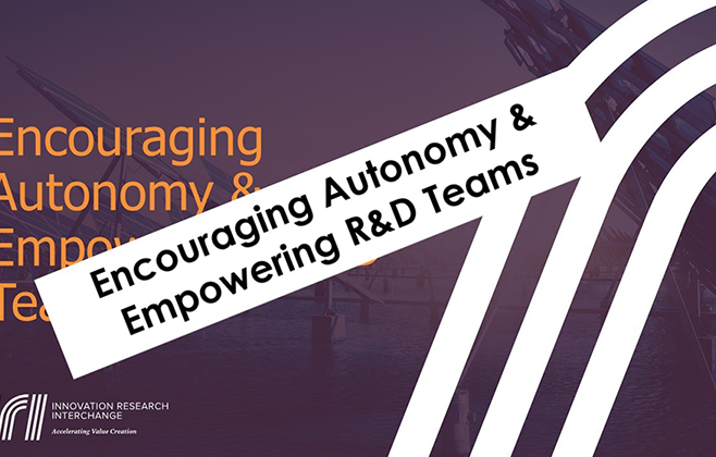 Encouraging Autonomy and Empowering R&D Teams