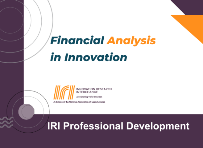 IRI Workshop: Financial Analysis in Innovation