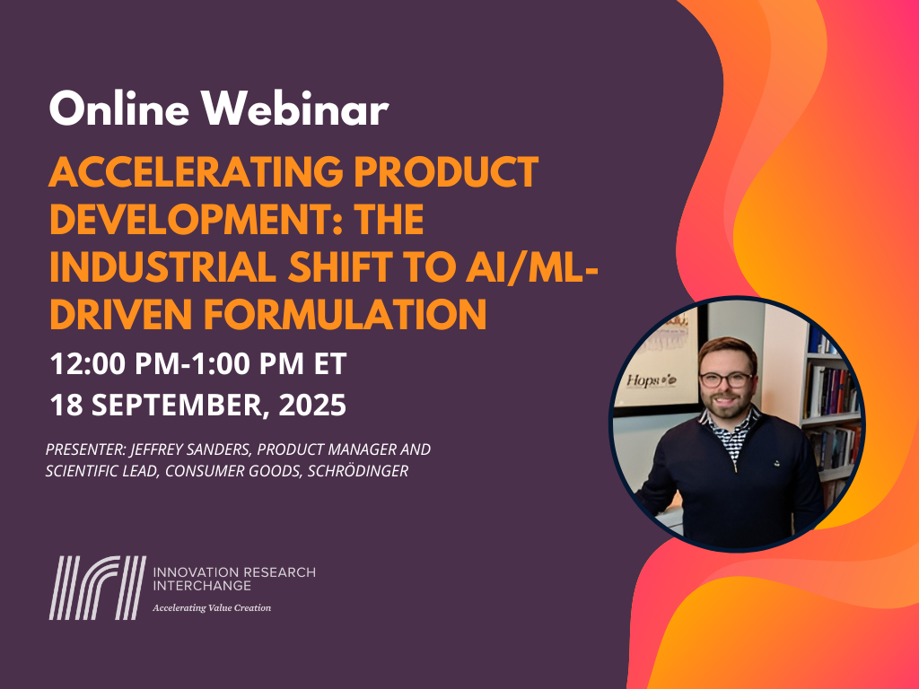 Webinar: Accelerating Product Development: The Industrial Shift to AI/ML-Driven Formulation