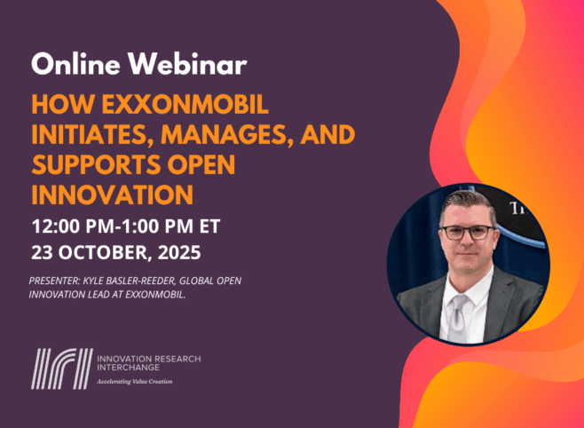 Webinar: How ExxonMobil initiates, manages, and supports open innovation