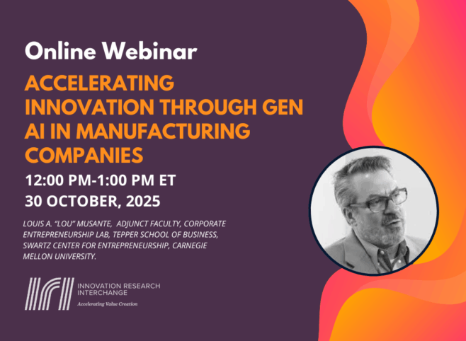 Webinar: Accelerating Innovation through Gen AI in Manufacturing Companies