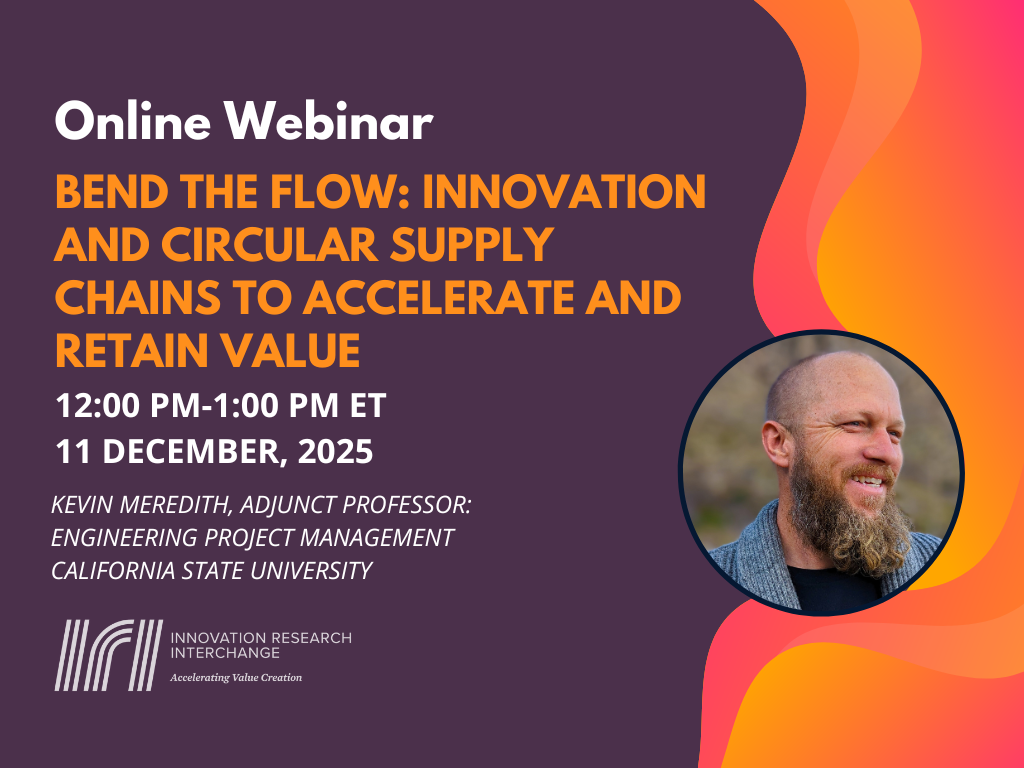 Webinar: Bend the Flow: Innovation and Circular Supply Chains to Accelerate and Retain Value