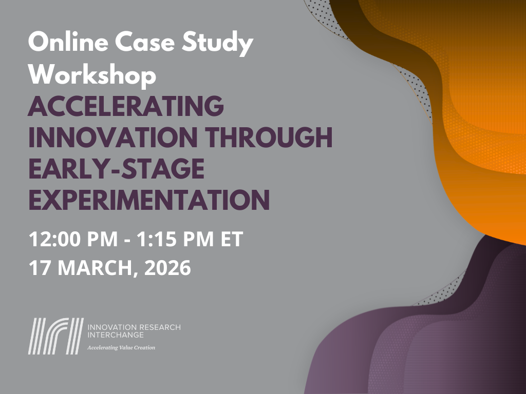 Online Case Study Workshop: Accelerating Innovation Through Early-Stage ...