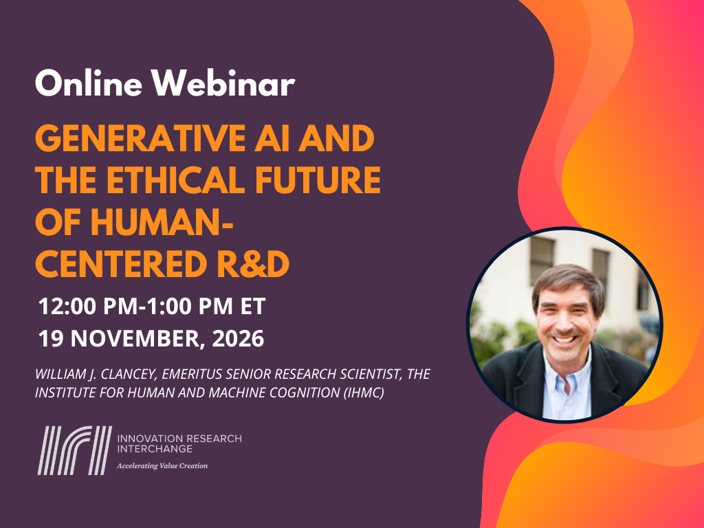 Webinar: Generative AI and the Ethical Future of Human-Centered R&D 