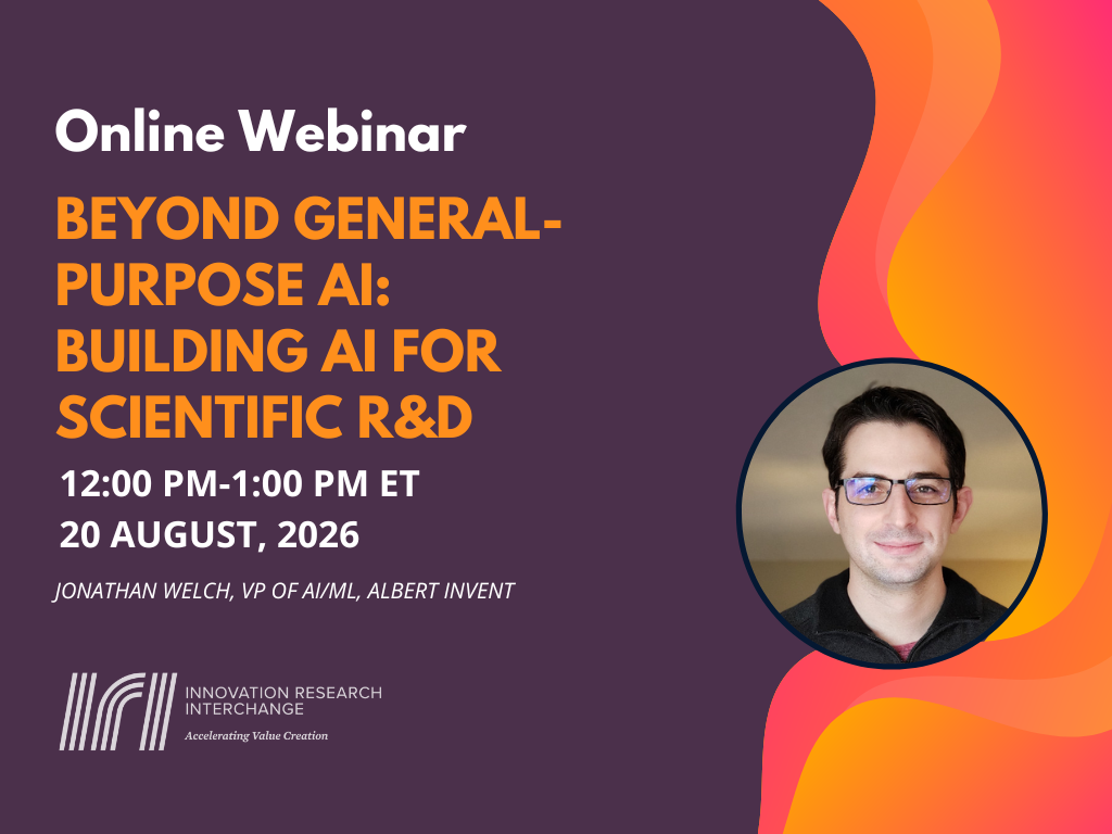 Webinar: Beyond General-Purpose AI: Building AI for Scientific R&D