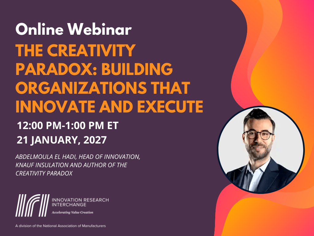 Webinar: The Creativity Paradox: Building Organizations That Innovate and Execute